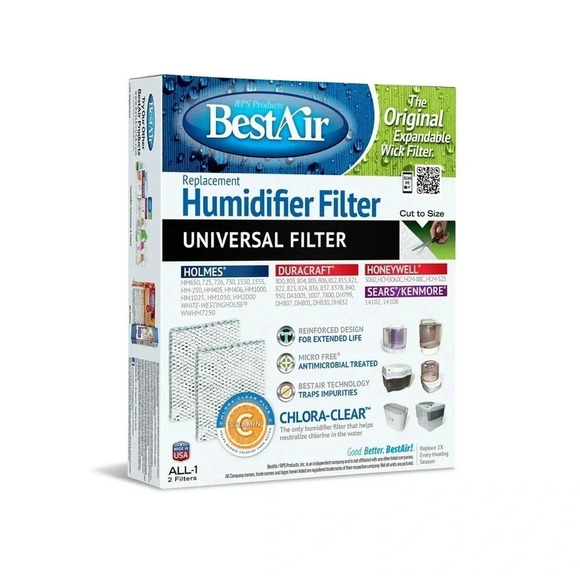 Best Air Replacement Humidifier Filter ALL- 1 • Bundle of 5 Boxes of 2 Filters - Picture 2 of 7